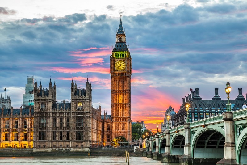 Big Ben and the Houses of Parliament in London, United Kingdom